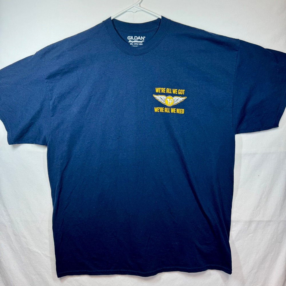 Police- No One Likes Us And We Don't Care Graphic T-Shirt Gildan Dryblend Sz 2XL